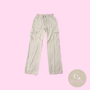 Beige High Waits Wide Leg Jeans (COMPLETELY NEW)